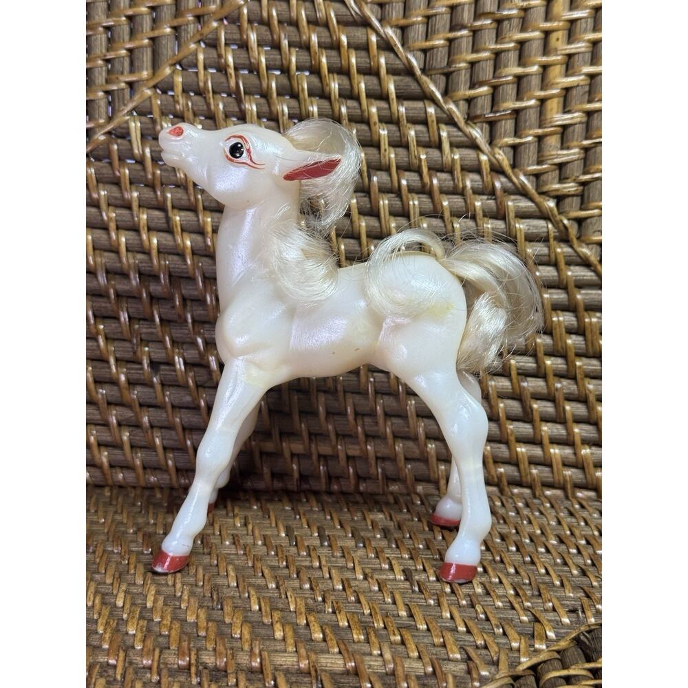 Vintage Breyer 1996 Snowy White Horse Dapples Foal Pony
